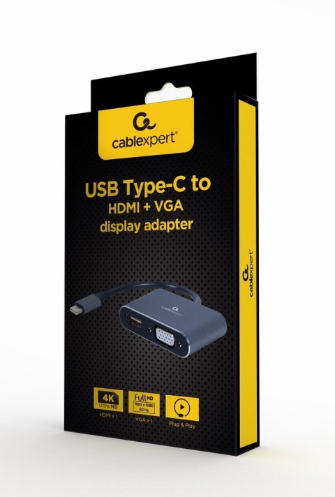 Adapter USB-C to HDMI VGA Gembird