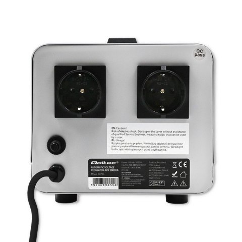 Automatyczny stabilizator napięcia AVR 2000VA Qoltec