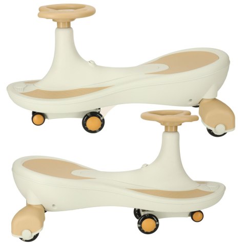 Jeździk grawitacyjny LED Swing Fix S4 świecące koła z muzyką grający 76cm złoto-biały max 100kg Kik Sp. z o. o. Sp. k.