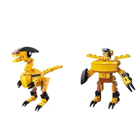 Klocki Konstrukcyjne Dinozaur Robot 2w1 57-70 el. Mix LEAN