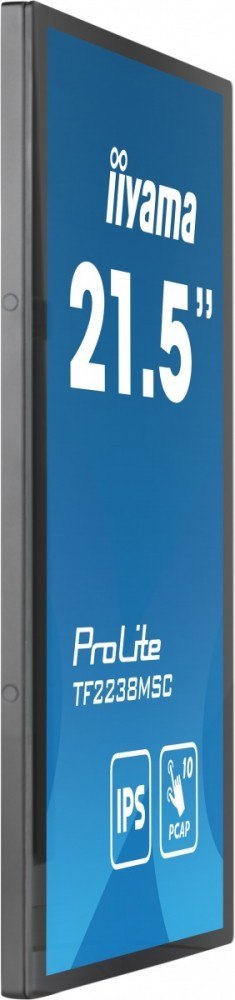 Monitor wielkoformatowy 21.5 cala TF2238MSC-B1 IPS,FHD,DP,HDMI,2x2W,2xUSB,600(cd/m2), 10pkt.7H,IP1X(Front),Pion/Poziom IIYAMA