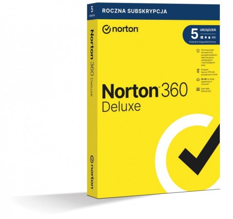 Norton 360 DELUX 50GB PL 1U 5Dvc 1Y 21408667 Norton