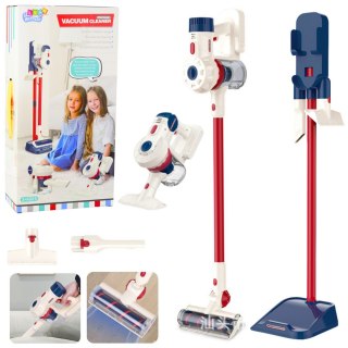 Odkurzacz Pionowy Zestaw do Sprzątania Dla Dzieci Stacja Światła Dźwięki Biały LEAN Toys