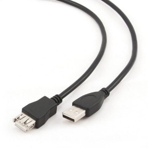 Przedłużacz USB 2.0 typu AM-AF 4.5m czarny Gembird