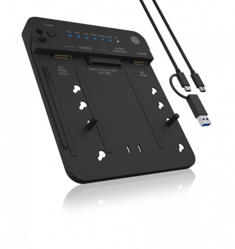 Stacja klonująca i dokująca IB-2913MCL-C31 dla M.2 NVMe SSD i HDD IcyBox