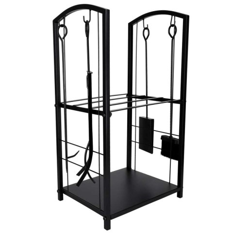 Stojak na drewno kominkowe regał metalowy akcesoria do kominka Kik Sp. z o. o. Sp. k.