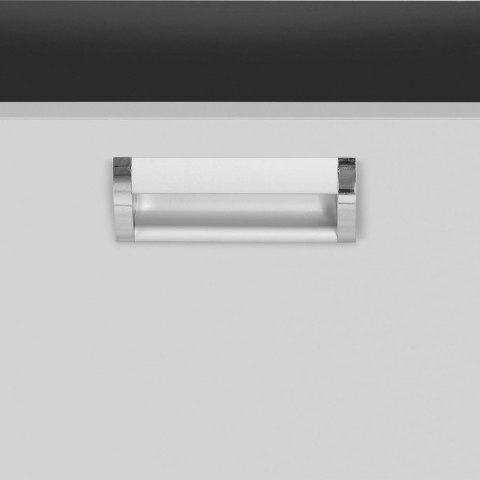 Stół blat roboczy centralny z szafką z drzwiami suwanymi i 3 szufladami 200 x 60 x 85 cm Royal Catering