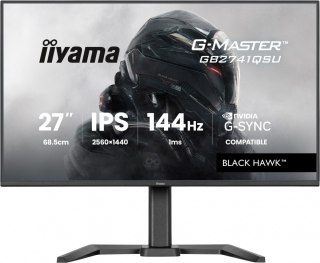 Monitor 27 cali GB2741QSU-B1 IPS,QHD,144Hz,1ms,2xUSB, Adaptive G-SYNC,HDMI,DP,350cd, HAS (150) PIVOT IIYAMA