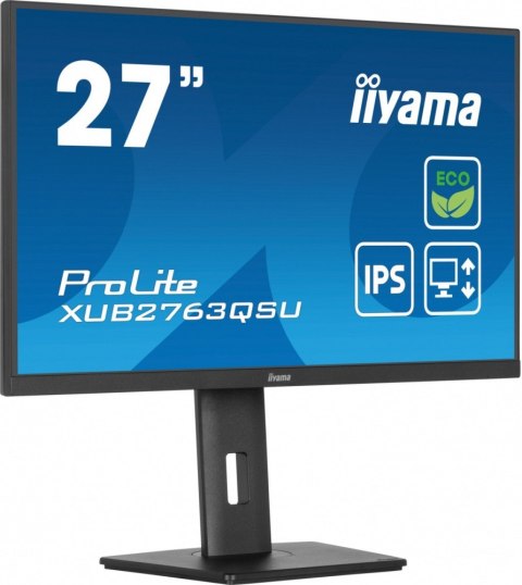 Monitor 27 cali ProLite XUB2763QSU-B1 IPS,QHD,HAS,100Hz IIYAMA