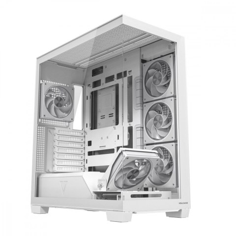 Obudowa PC VOLCANO STELLAR PLUS ARGB MIDI 5F Biała MODECOM