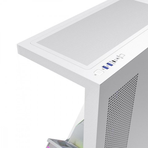 Obudowa PC VOLCANO STELLAR PLUS ARGB MIDI 5F Biała MODECOM