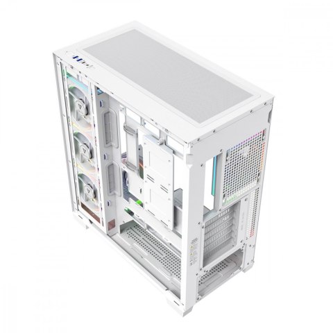 Obudowa PC VOLCANO STELLAR PLUS ARGB MIDI 5F Biała MODECOM