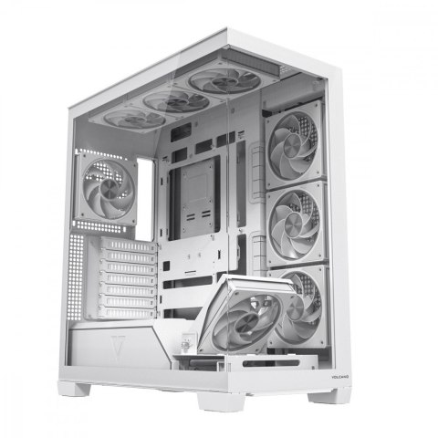 Obudowa PC VOLCANO STELLAR PLUS ARGB MIDI 8F Biała MODECOM
