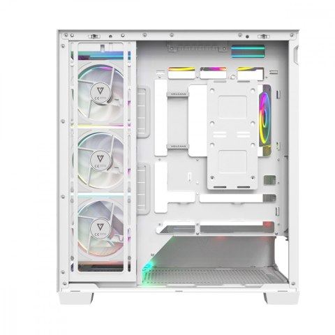 Obudowa PC VOLCANO STELLAR PLUS ARGB MIDI 8F Biała MODECOM