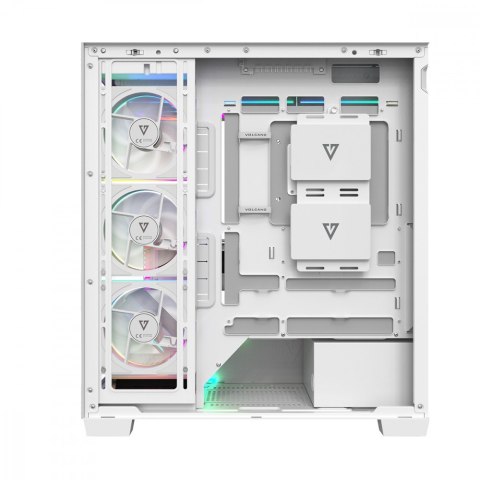 Obudowa PC VOLCANO STELLAR PLUS ARGB MIDI 8F Biała MODECOM