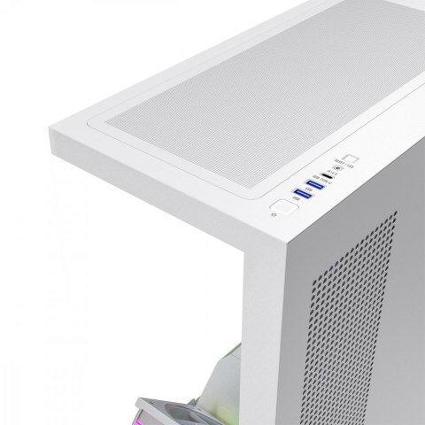 Obudowa PC VOLCANO STELLAR PLUS ARGB MIDI 8F Biała MODECOM