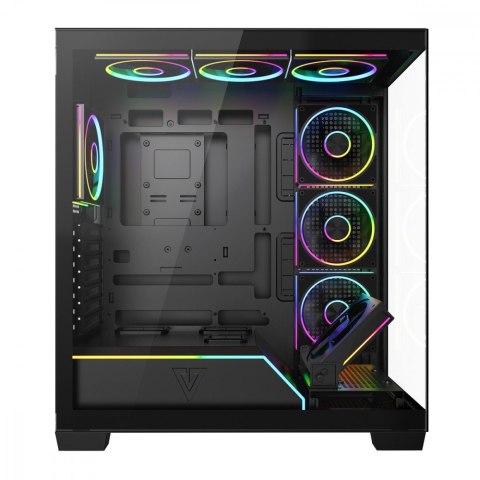 Obudowa PC VOLCANO STELLAR PLUS ARGB MIDI 8F Czarna MODECOM