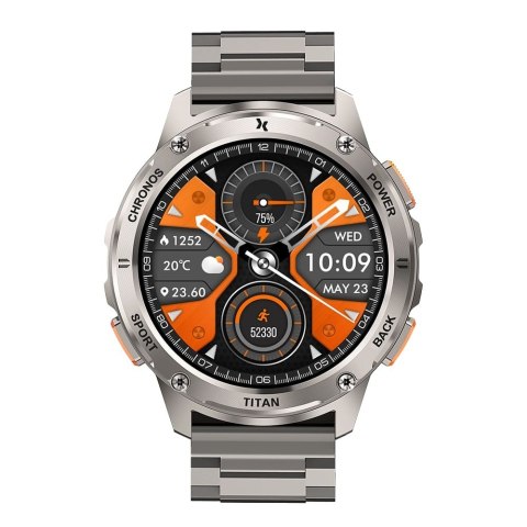 Smartwatch FW110 Titan Chronos Srebrny Maxcom