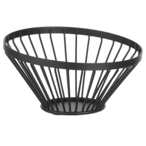 Koszyk miska druciana na owoce czarna z matową powłoką śr. 150 mm - Hendi 427095 Hendi