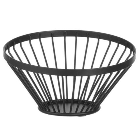 Koszyk miska druciana na owoce czarna z matową powłoką śr. 150 mm - Hendi 427095 Hendi