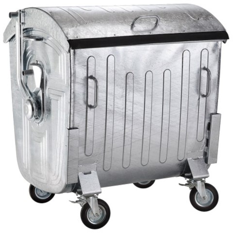 Metalowy kontener na odpady śmieci popiół ogniotrwały 1100L EU GSG24