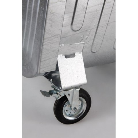 Metalowy kontener na odpady śmieci popiół ogniotrwały 1100L EU GSG24