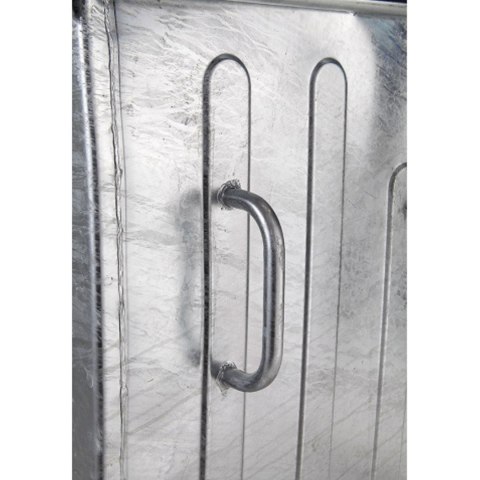 Metalowy kontener na odpady śmieci popiół ogniotrwały 1100L EU GSG24