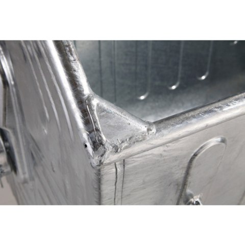 Metalowy kontener na odpady śmieci popiół ogniotrwały 1100L EU GSG24