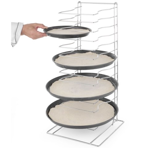 Stojak uchwyt na blachy siatki do pizzy 14 miejsc - Hendi 810361 Hendi