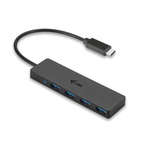 USB-C Slim pasywny HUB 4x USB 3.0 do podłączenia USB-A/USB-C I-tec