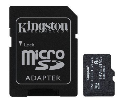 Karta pamięci microSD 8GB CL10 UHS-I Industrial bez adaptera Kingston