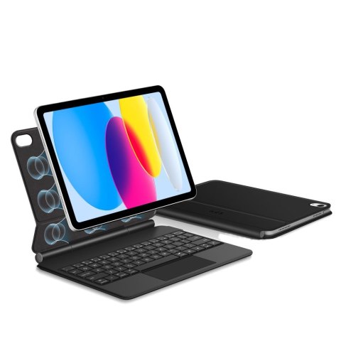 Etui z klawiaturą na iPad 10.9'' 2022 / iPad 11'' 2025 Smartcase Magnetic - czarne Tech-Protect