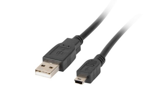 Kabel USB 2.0 mini AM-BM5P 1.8M czarny (CANON) Lanberg