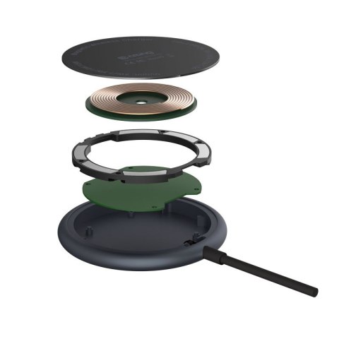 MagSpot Wireless Charger Aluminiowa ładowarka indukcyjna MagSafe 15W Grafitowa CRONG