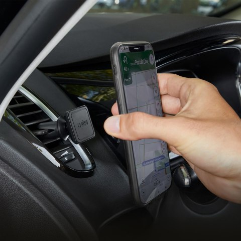 Magnetyczny uchwyt samochodowy na smartfona do kratki nawiewu - czarny SBS