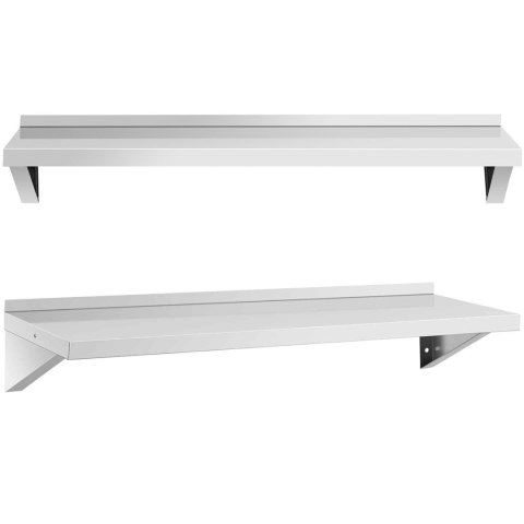 Półka ścienna wisząca kuchenna ze stali do 80 kg 120 x 40 cm Royal Catering