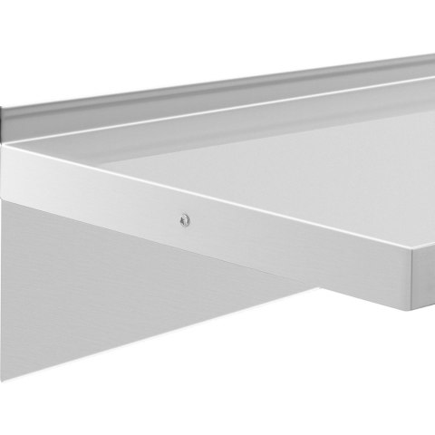 Półka ścienna wisząca kuchenna ze stali do 80 kg 120 x 40 cm Royal Catering