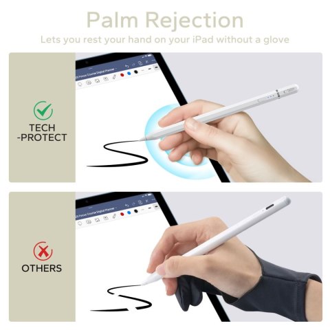 Rysik magnetyczny do tabletu iPad Digital Magnetic Stylus Pen 3 - biały Tech-Protect