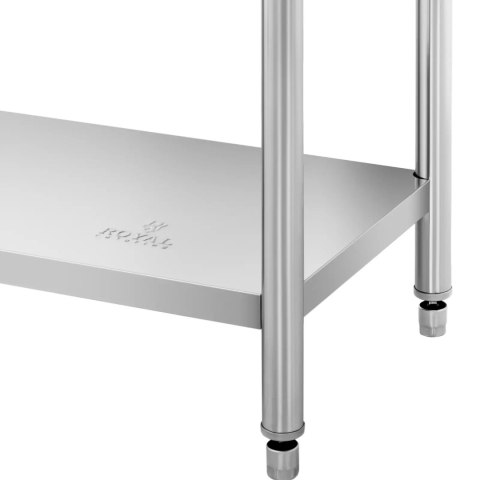 Stół blat roboczy centralny stalowy z półką 120 x 60 cm Royal Catering