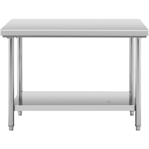 Stół blat roboczy centralny stalowy z półką 120 x 60 cm Royal Catering