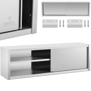 Szafa ścienna gastronomiczna z drzwiami przesuwanymi STAL 200 x 45 x 60 cm Royal Catering