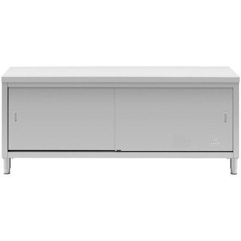 Szafka stojąca nierdzewna gastronomiczna drzwiczki suwane 200x70cm Royal Catering