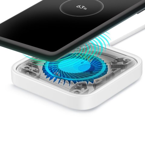 Ładowarka Samsung Wireless Charger Pad indukcyjna 15W + ładowarka sieciowa i kabel USB-C - biała SAMSUNG