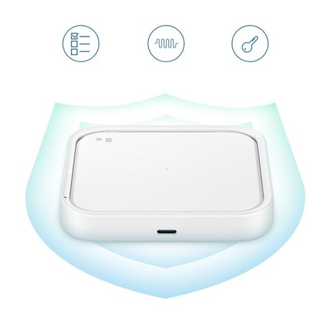 Ładowarka Samsung Wireless Charger Pad indukcyjna 15W + ładowarka sieciowa i kabel USB-C - biała SAMSUNG