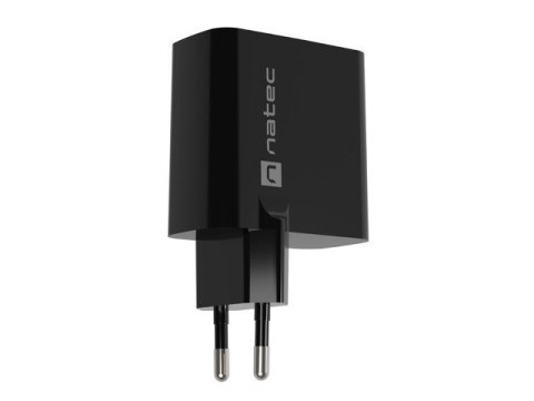 Ładowarka sieciowa Ribera GAN 1X USB-A + 1X USB-C 65W Czarna Natec