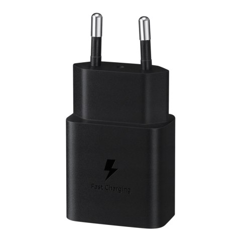 Ładowarka sieciowa USB-C 15W PD AFC + kabel USB-C czarny SAMSUNG