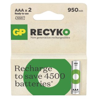 Akumulatorki R03/AAA Ni-MH 950mAh blister 2szt. GP RECYKO GP Battery