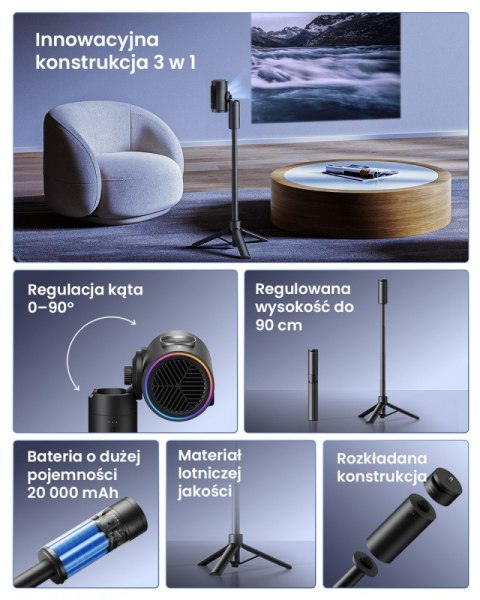 Powerbank ze stojakiem Tripod P0X1 JMGO