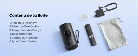 Projektor picoPlay, zestaw: stojak+powerbank JMGO