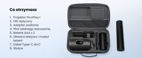 Projektor picoPlay, zestaw: stojak+powerbank JMGO